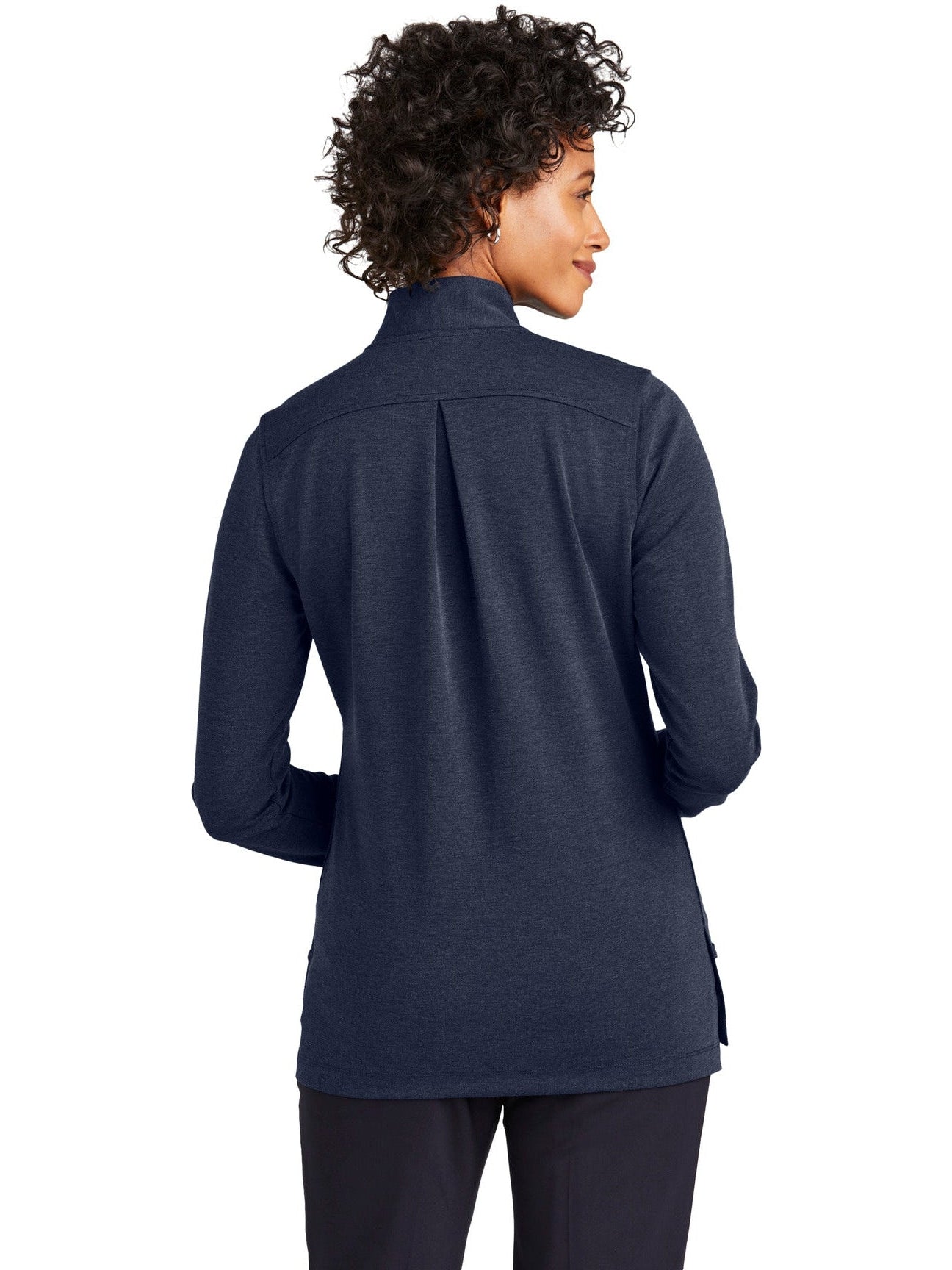 no-logo Brooks Brothers Ladies Mid-Layer Stretch 1/2-Button-New-Brooks Brothers-Thread Logic
