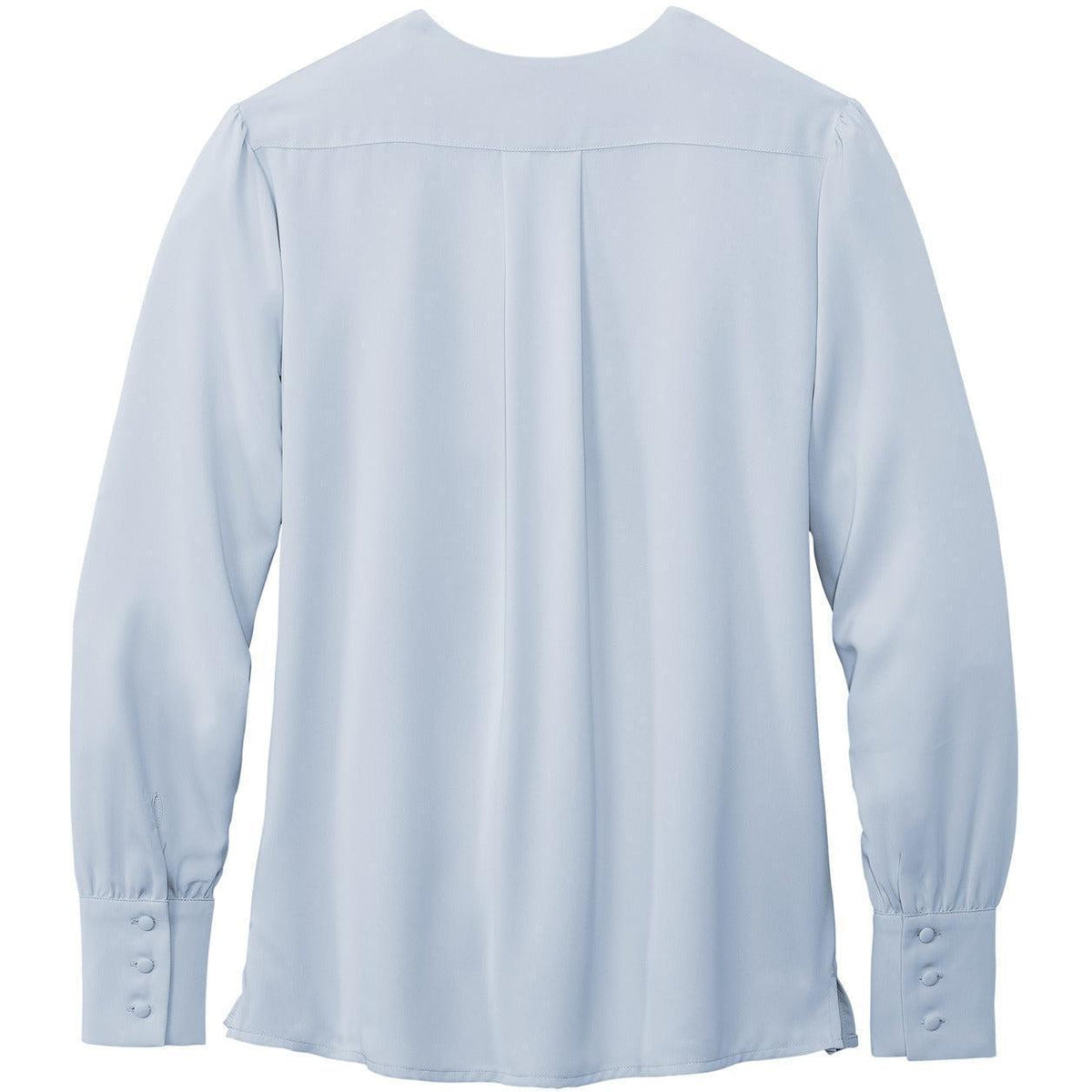 no-logo Brooks Brothers Ladies Open-Neck Satin Blouse-New-Brooks Brothers-Thread Logic