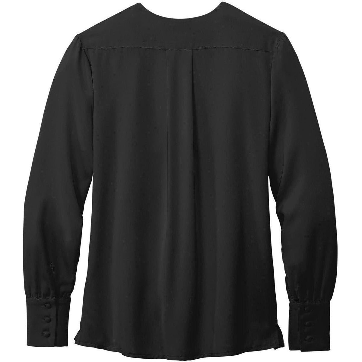 no-logo Brooks Brothers Ladies Open-Neck Satin Blouse-New-Brooks Brothers-Thread Logic