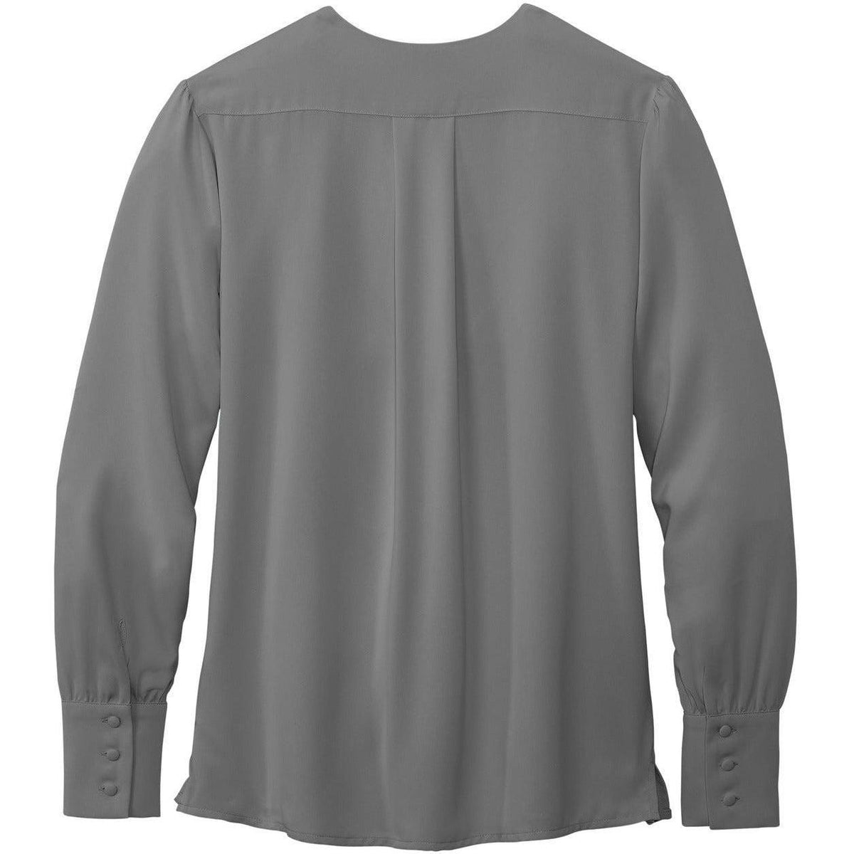 no-logo Brooks Brothers Ladies Open-Neck Satin Blouse-New-Brooks Brothers-Thread Logic