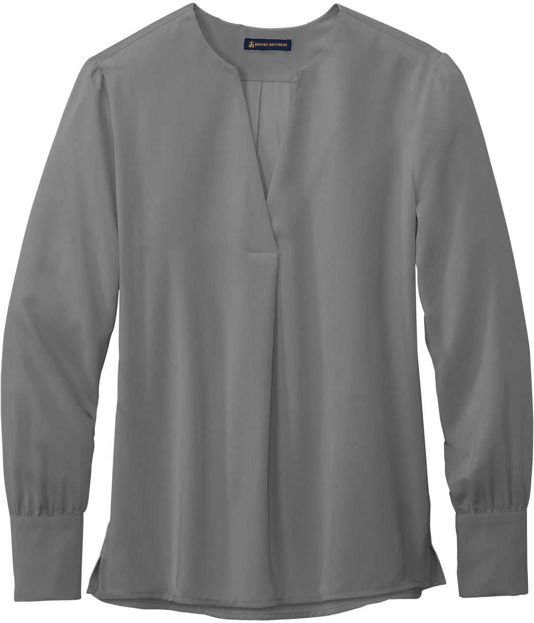 Brooks Brothers Ladies Open-Neck Satin Blouse