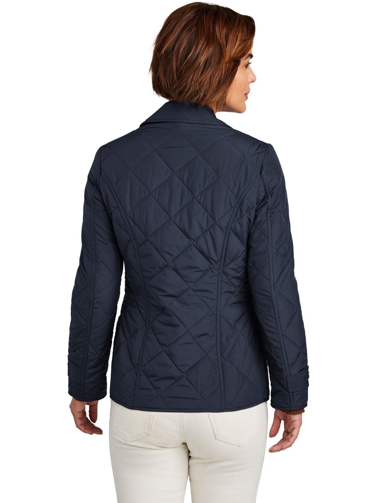 Brooks Brothers Women's Quilted Jacket With Custom Embroidery