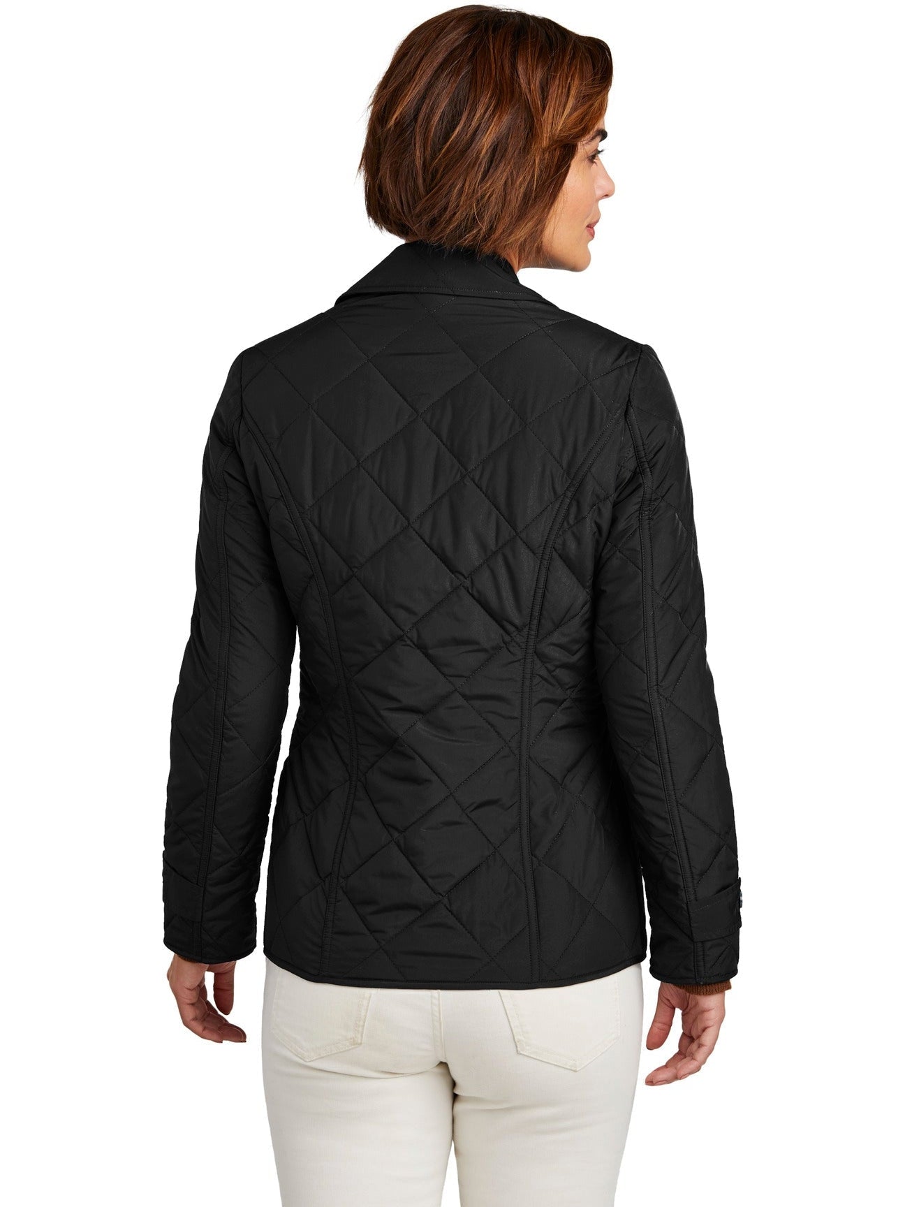 Brooks Brothers Women's Quilted Jacket With Custom Embroidery
