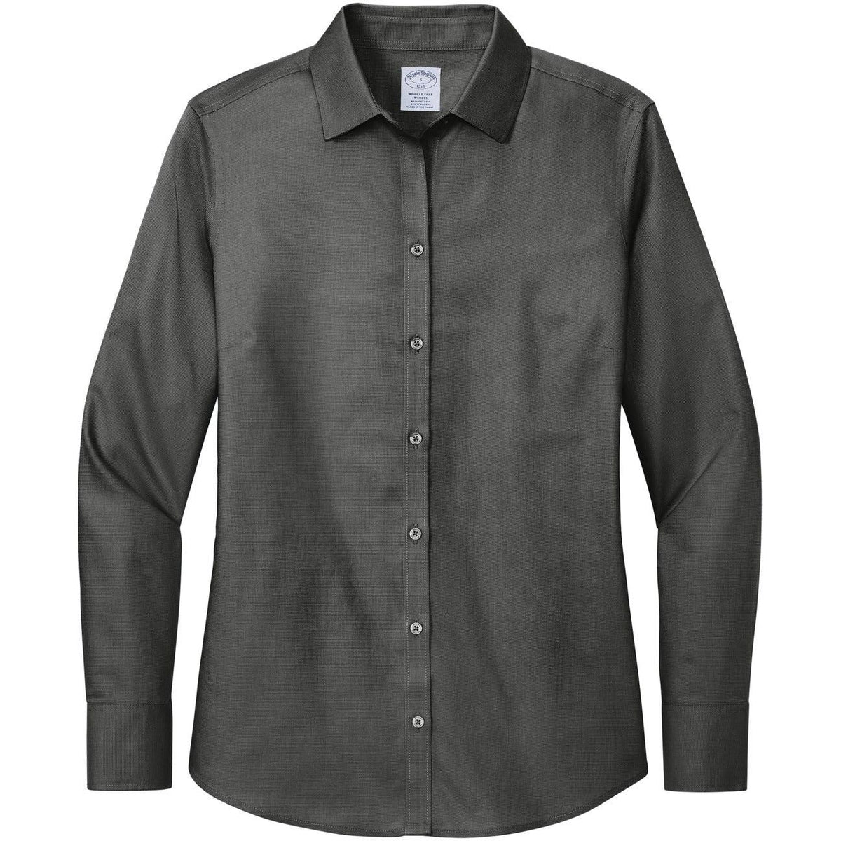 no-logo Brooks Brothers Ladies Wrinkle-Free Stretch Nailhead Shirt