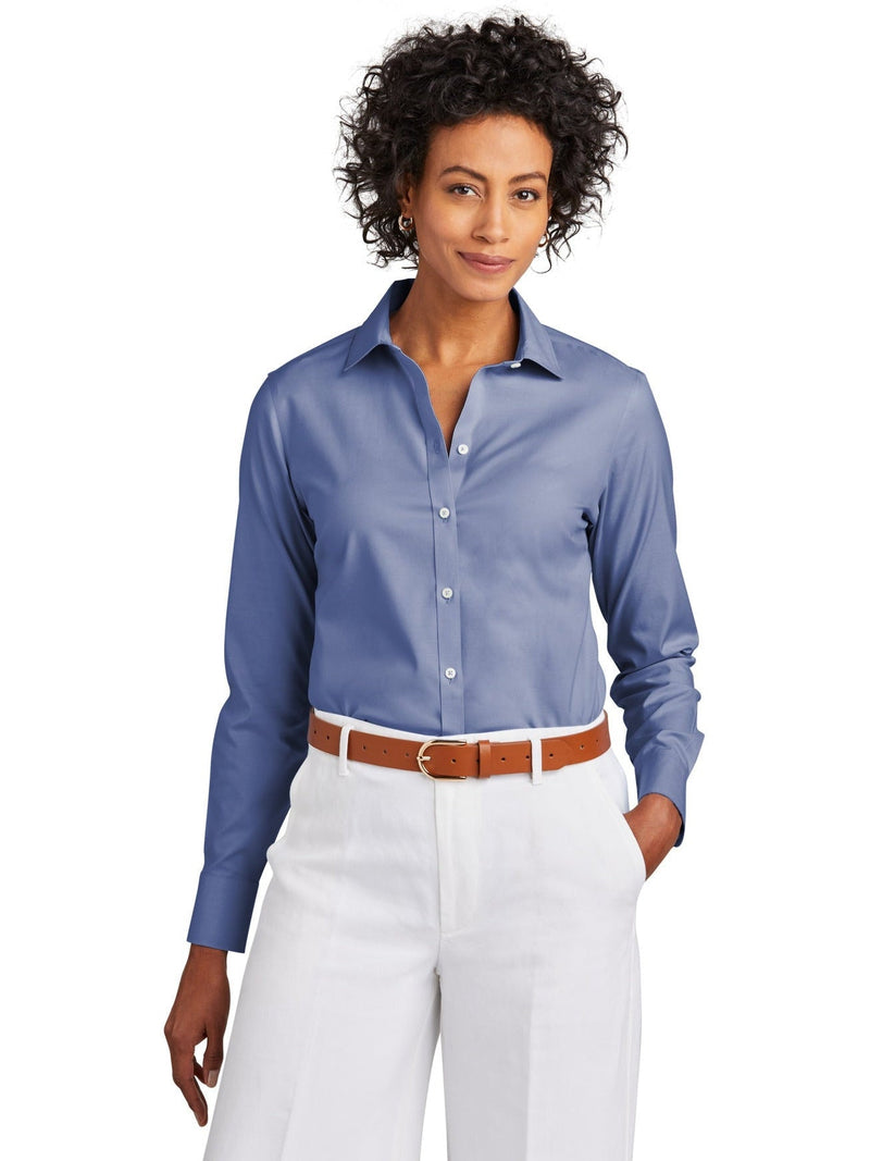 no-logo Brooks Brothers Ladies Wrinkle-Free Stretch Pinpoint Shirt-New-Brooks Brothers-Thread Logic