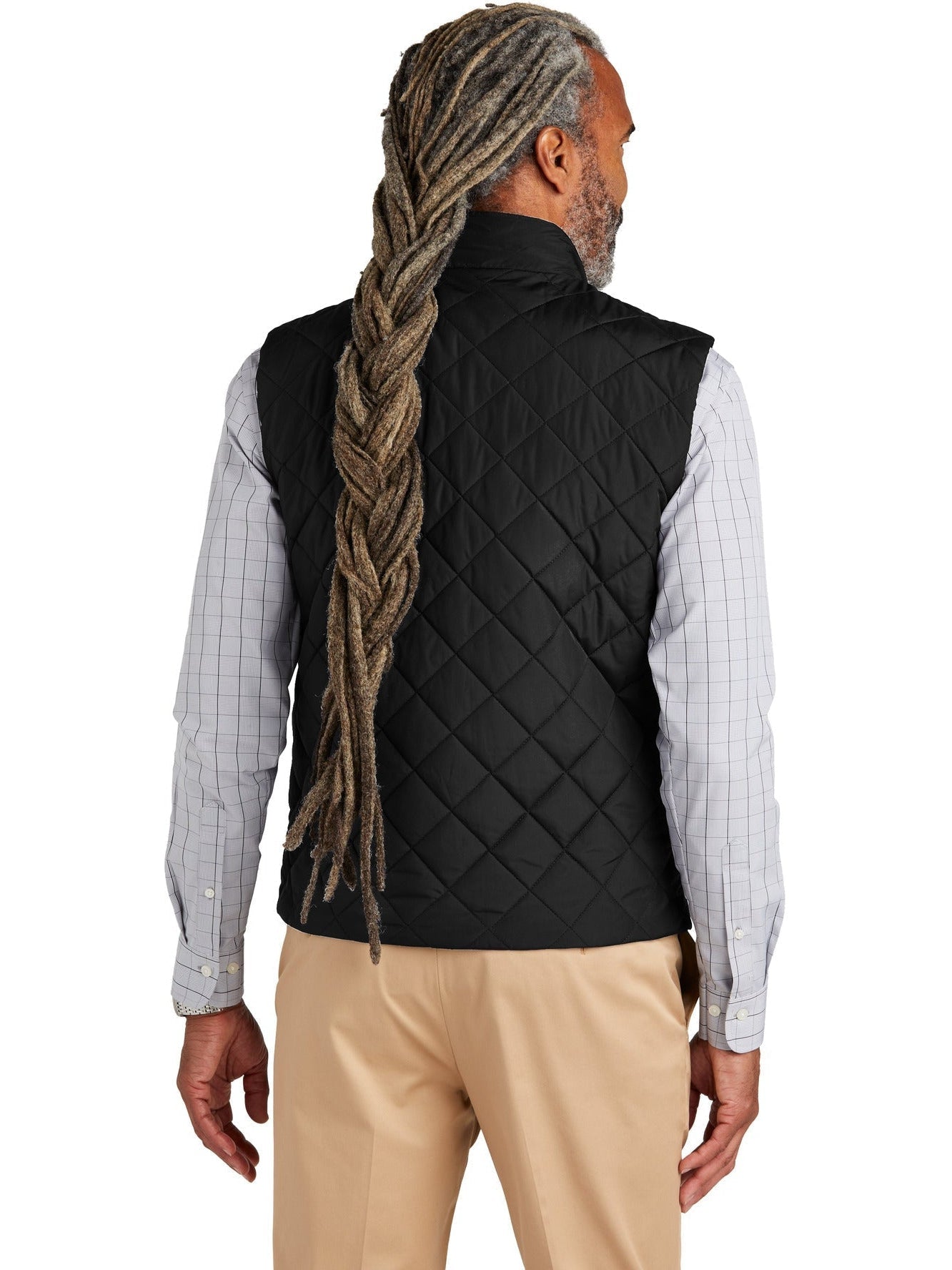 Brooks Brothers Quilted Vest With Custom Embroidery