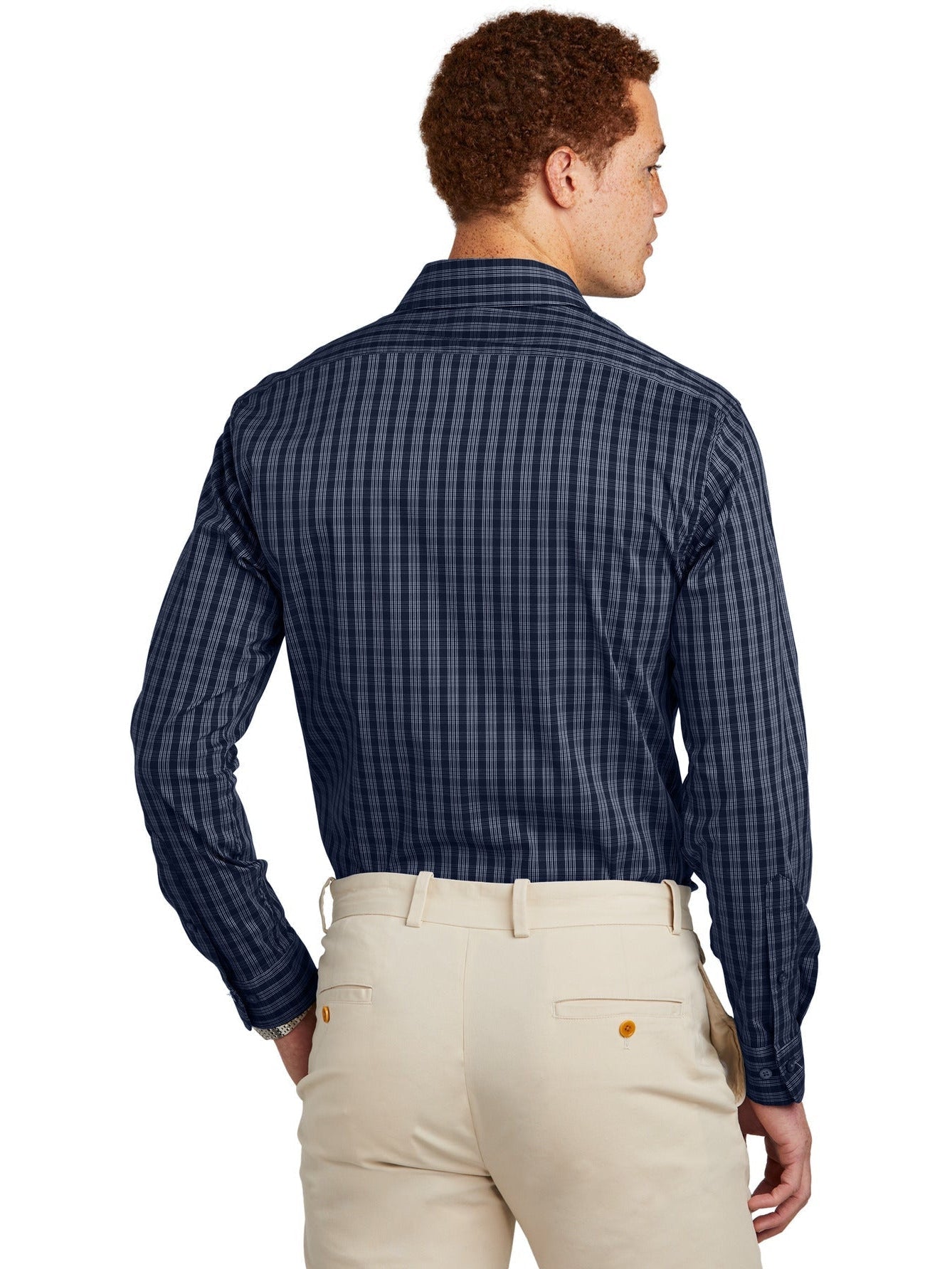 no-logo Brooks Brothers Tech Stretch Patterned Shirt-New-Brooks Brothers-Thread Logic