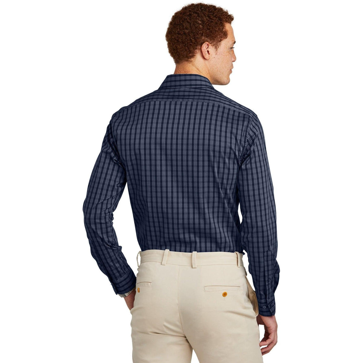 no-logo Brooks Brothers Tech Stretch Patterned Shirt-New-Brooks Brothers-Thread Logic