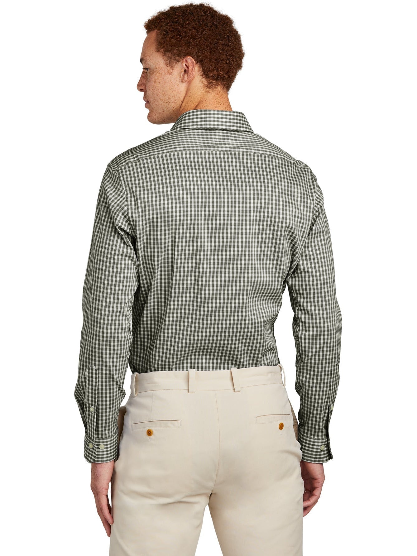 no-logo Brooks Brothers Tech Stretch Patterned Shirt-New-Brooks Brothers-Thread Logic
