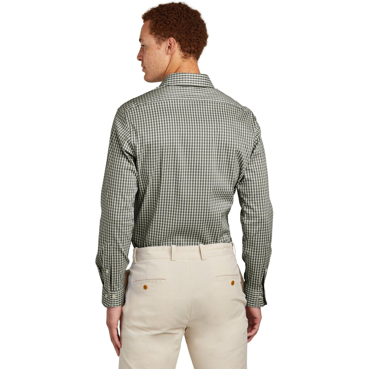 no-logo Brooks Brothers Tech Stretch Patterned Shirt-New-Brooks Brothers-Thread Logic