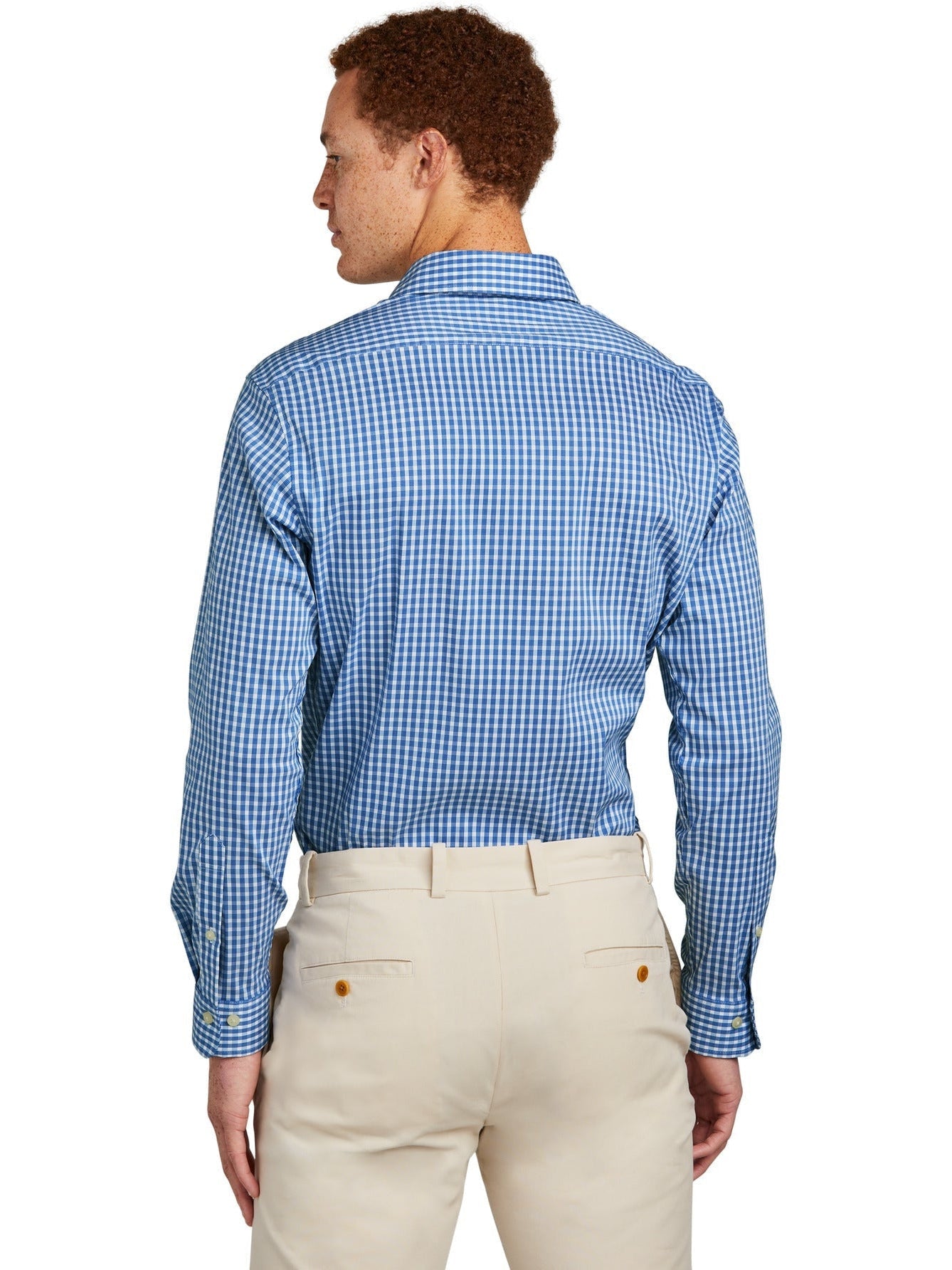 no-logo Brooks Brothers Tech Stretch Patterned Shirt-New-Brooks Brothers-Thread Logic