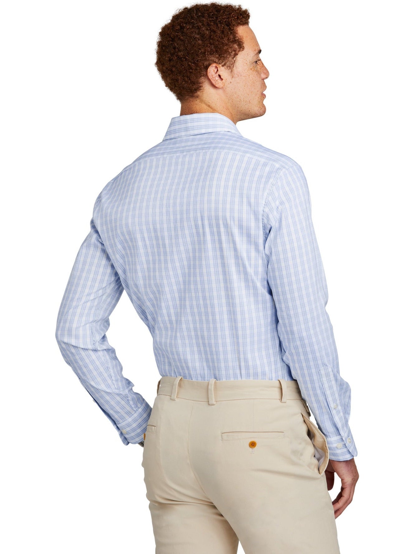 no-logo Brooks Brothers Tech Stretch Patterned Shirt-New-Brooks Brothers-Thread Logic
