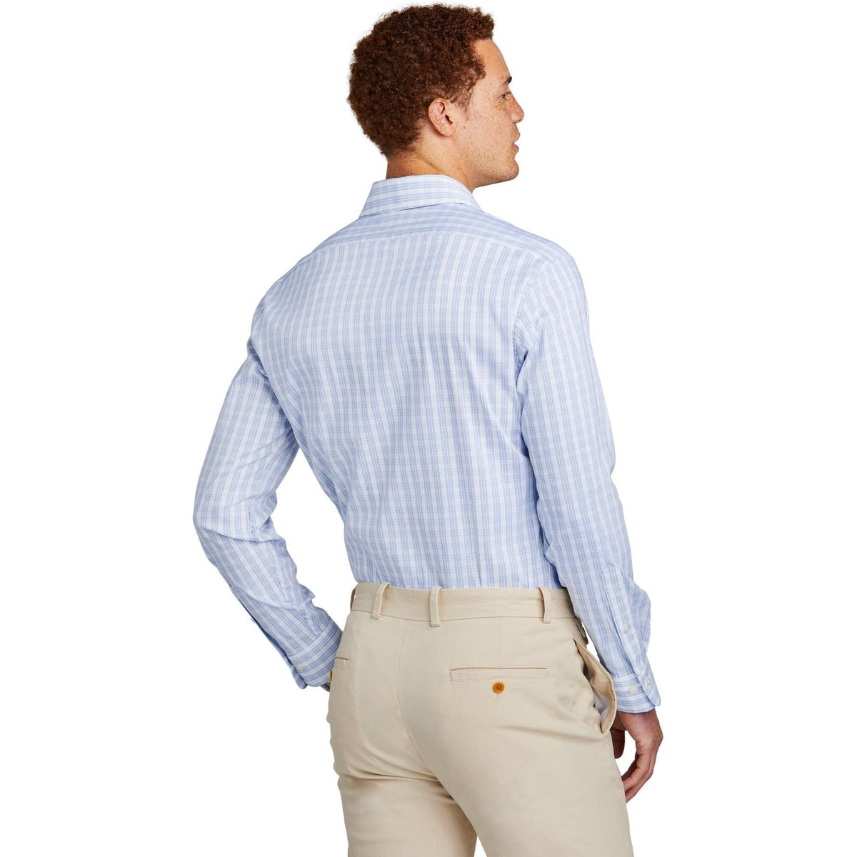 no-logo Brooks Brothers Tech Stretch Patterned Shirt-New-Brooks Brothers-Thread Logic