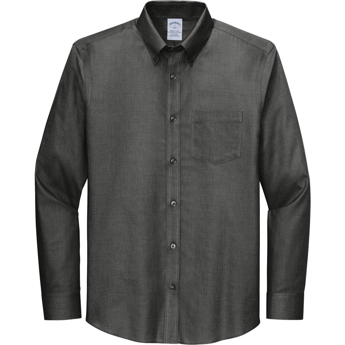 no-logo Brooks Brothers Wrinkle-Free Stretch Nailhead Shirt