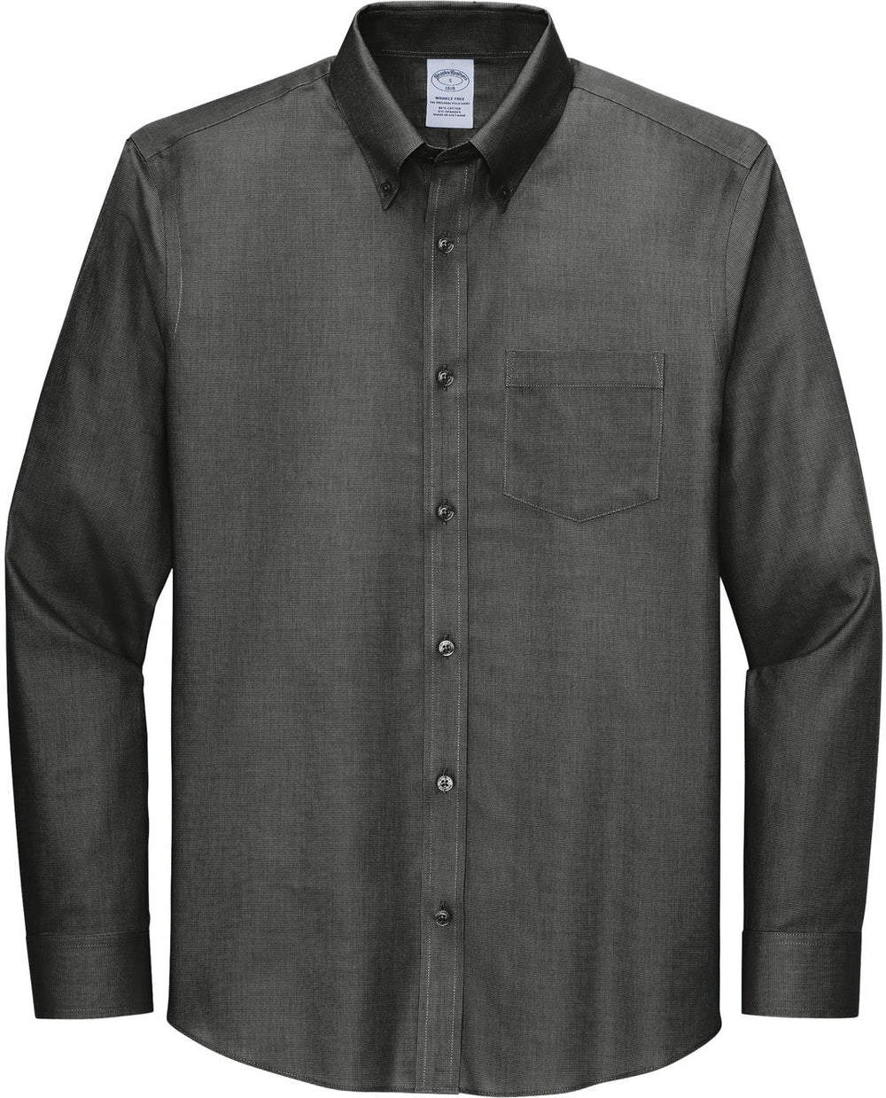 Brooks Brothers Wrinkle-Free Stretch Nailhead Shirt With Custom Embroidery  | BB18002 | Thread Logic