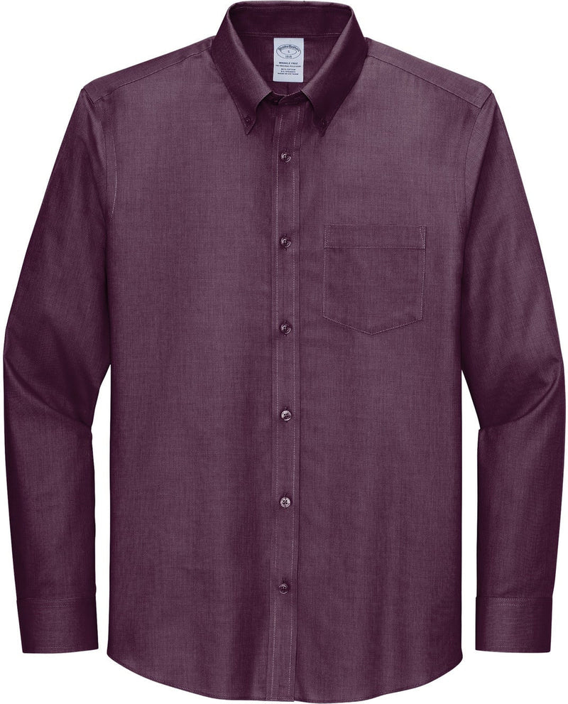 Brooks Brothers Wrinkle-Free Stretch Nailhead Shirt With Custom 