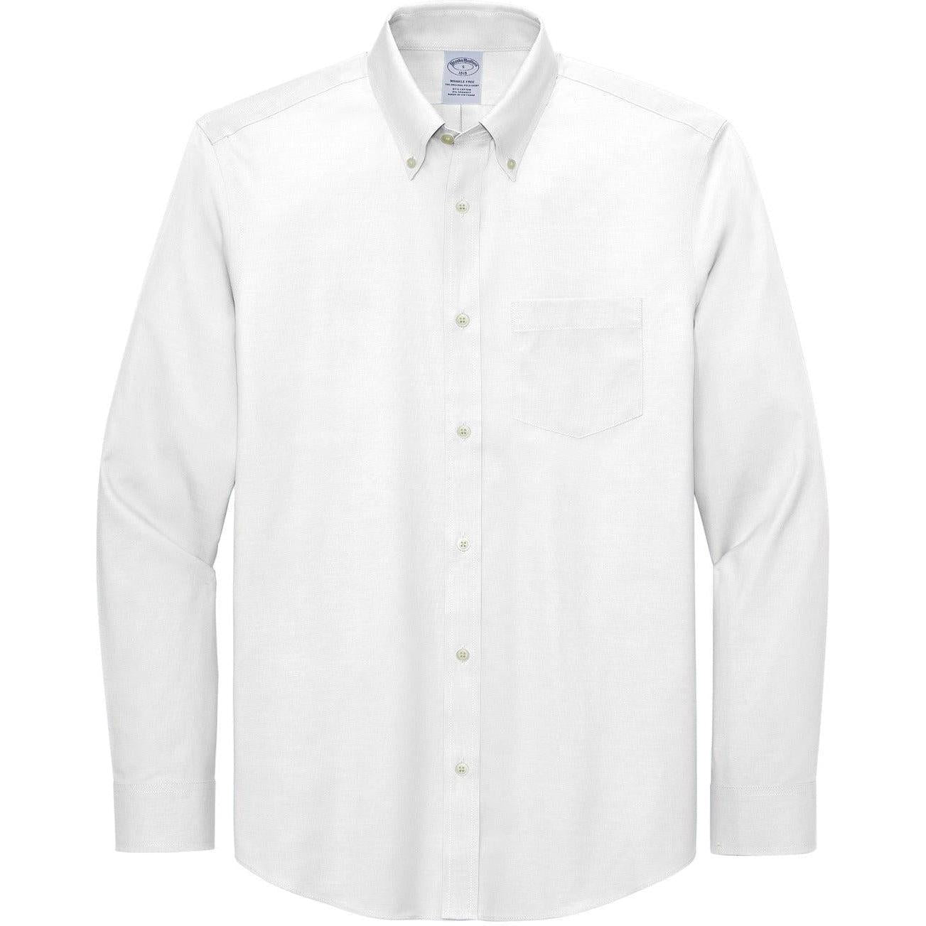 Brooks Brothers Wrinkle-Free Stretch Pinpoint Shirt With Custom