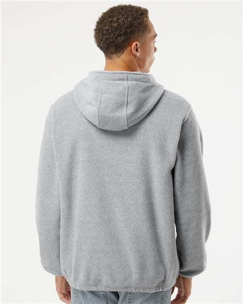no-logo Burnside Polar Fleece Quarter-Zip Hooded Pullover-Apparel-Burnside-Thread Logic