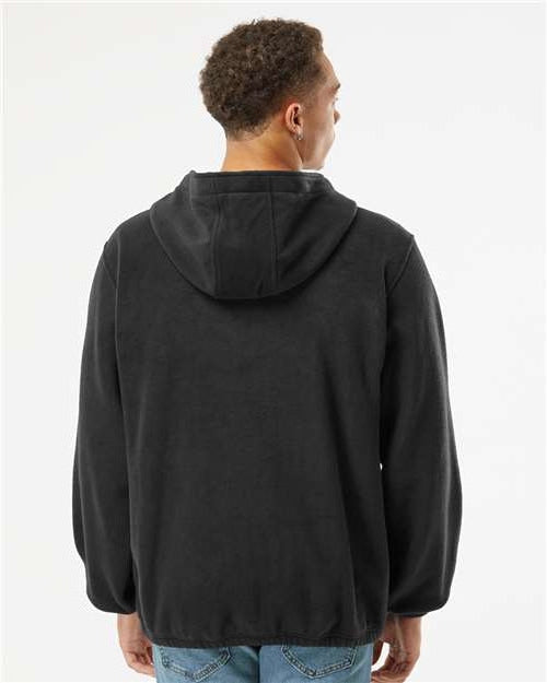 no-logo Burnside Polar Fleece Quarter-Zip Hooded Pullover-Apparel-Burnside-Thread Logic