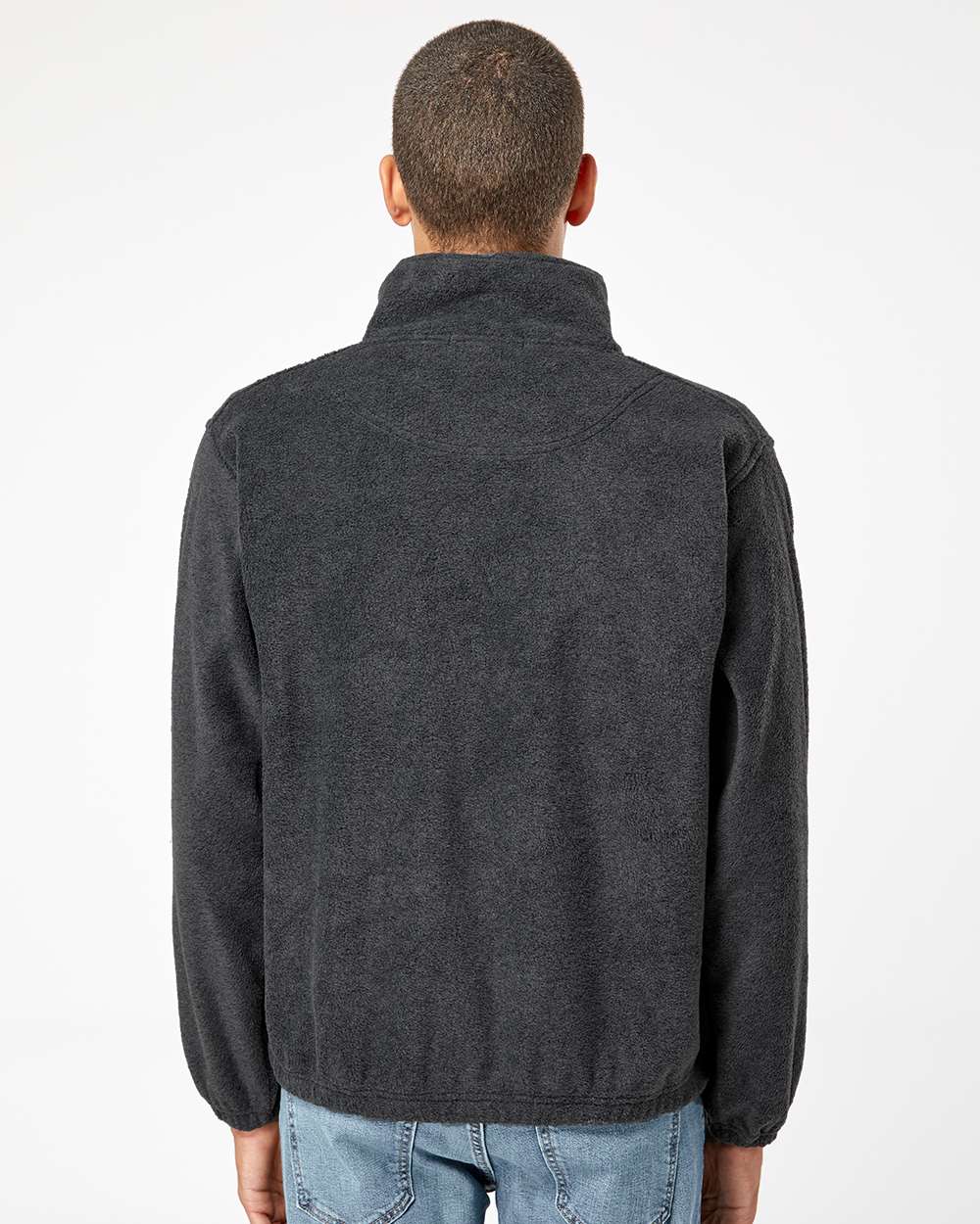 no-logo Burnside Polar Fleece Quarter-Zip Pullover-Fleece-Burnside-Thread Logic