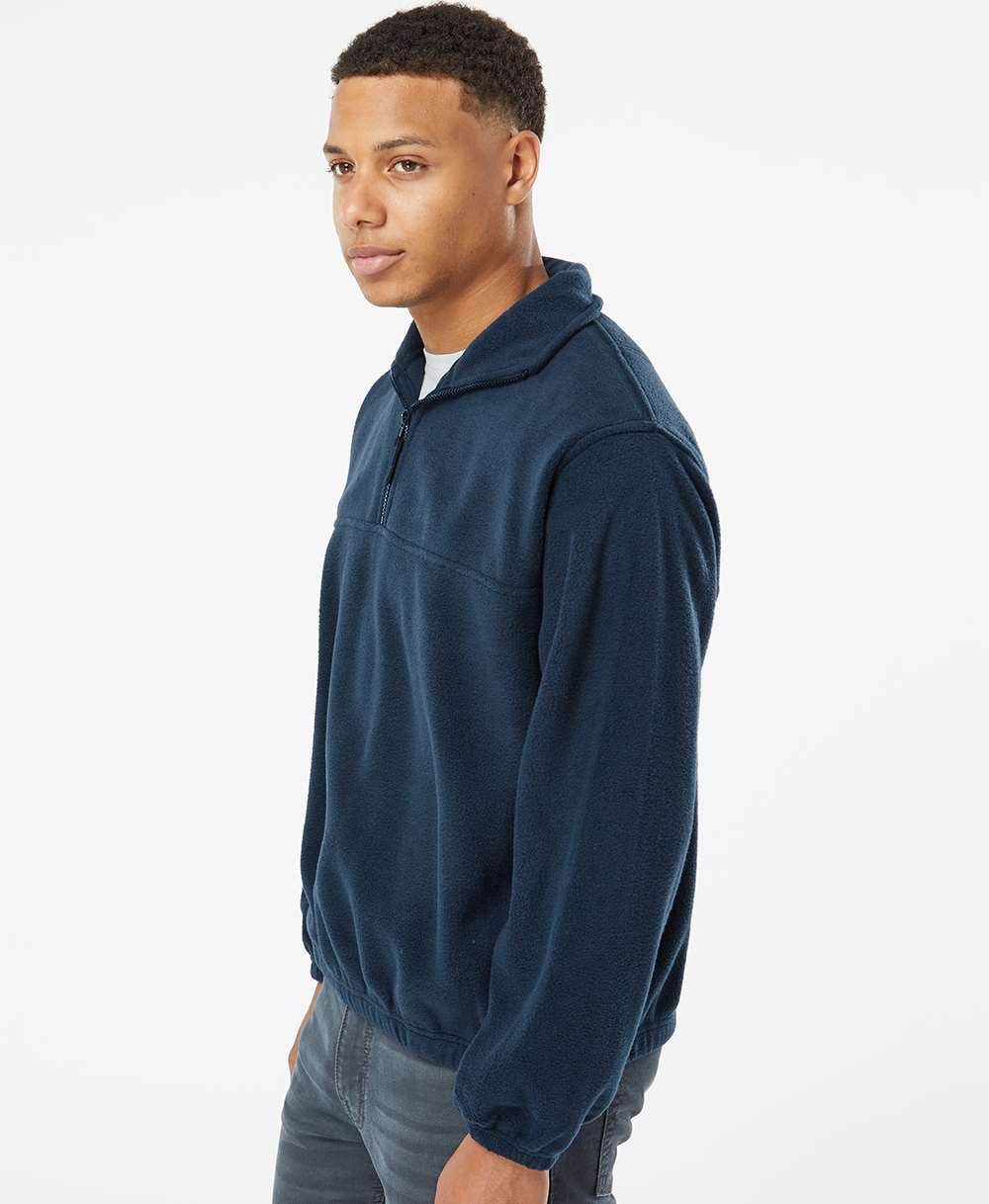no-logo Burnside Polar Fleece Quarter-Zip Pullover-Fleece-Burnside-Thread Logic