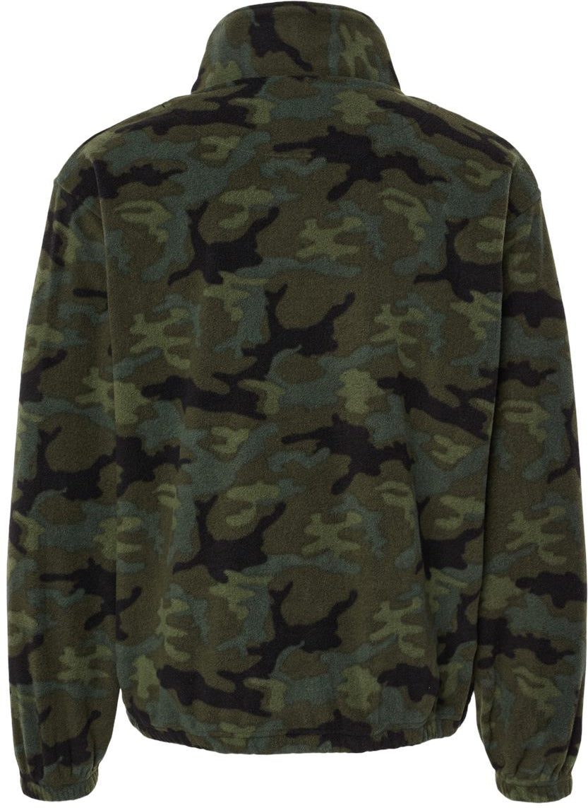 no-logo Burnside Polar Fleece Quarter-Zip Pullover-Fleece-Burnside-Thread Logic