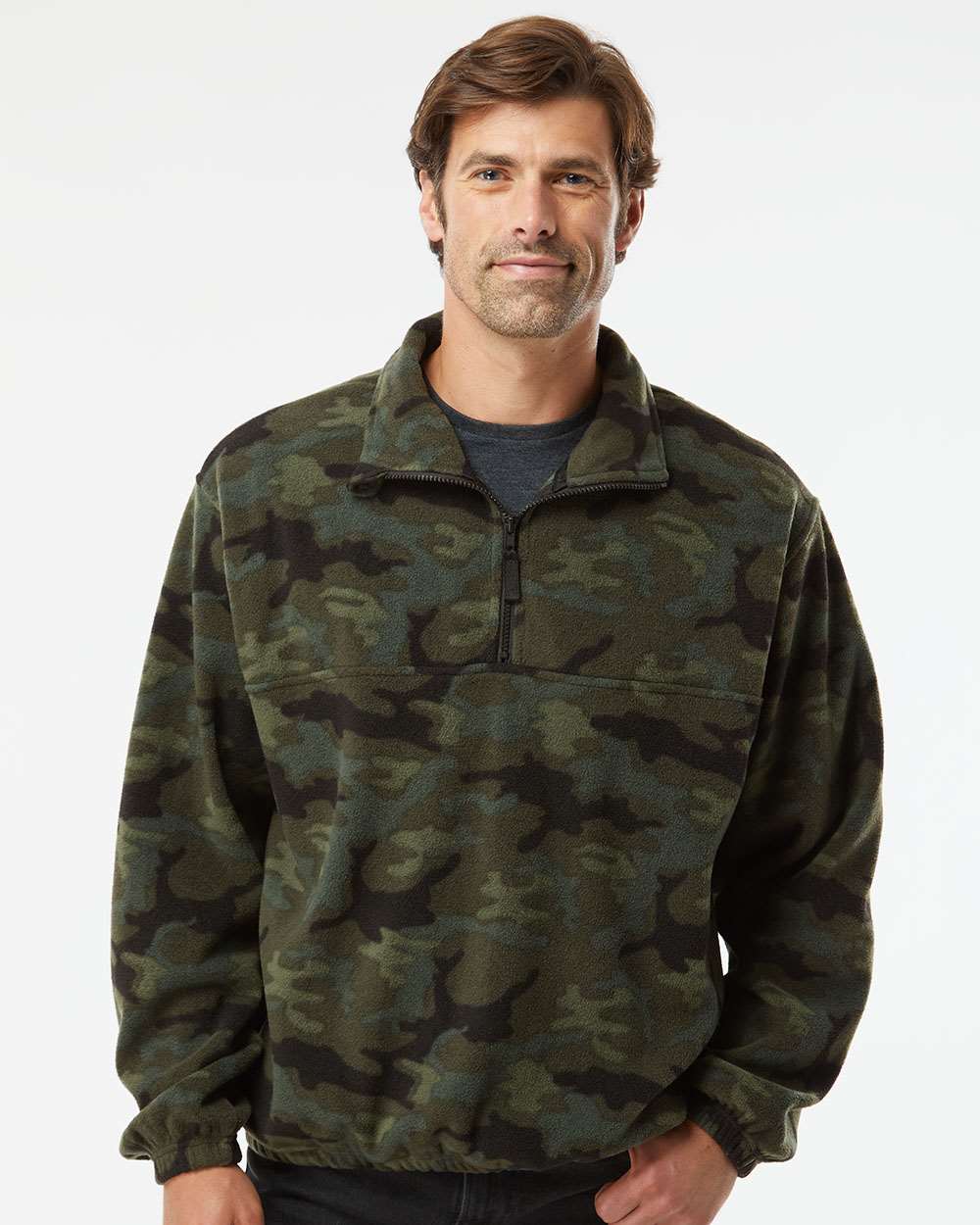 no-logo Burnside Polar Fleece Quarter-Zip Pullover-Fleece-Burnside-Thread Logic