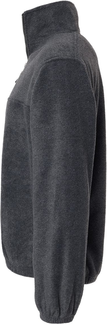 no-logo Burnside Polar Fleece Quarter-Zip Pullover-Fleece-Burnside-Thread Logic