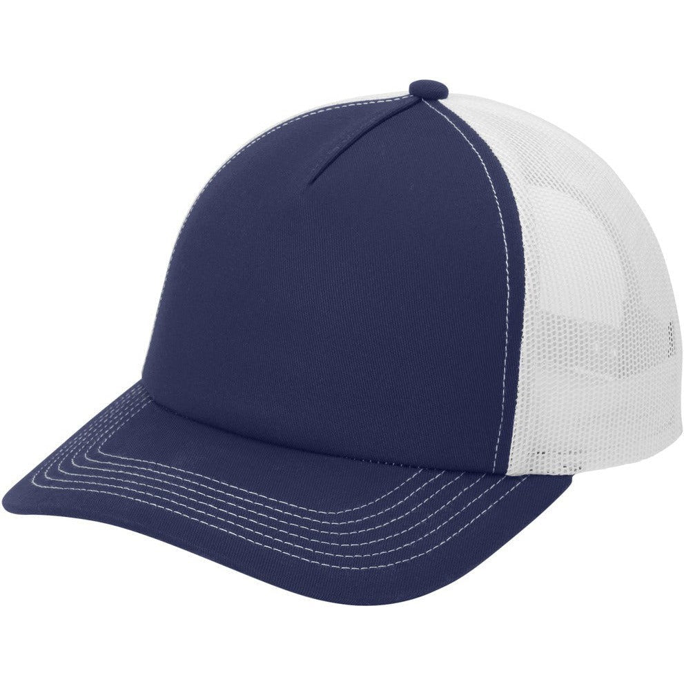 Snapback Thread Cap Port Authority Low-Profile Snapback 5-Panel Trucker Cap | Thread Logic