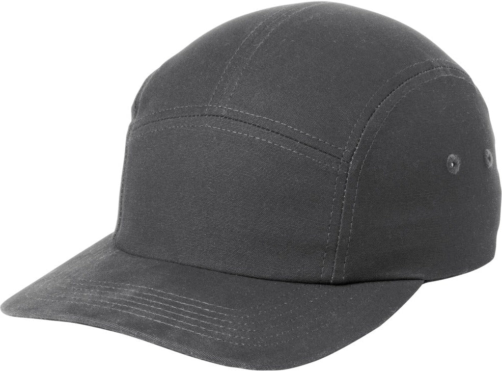 no-logo Port Authority Brushed Cotton Camper Cap-Port Authority-Deep Smoke-OSFA-Thread Logic