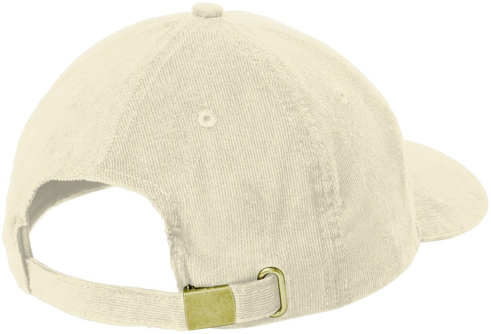 no-logo Port Authority Light Corduroy Dad Cap-Port Authority-Thread Logic
