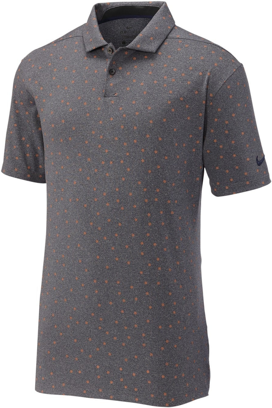 no-logo CLOSEOUT - LIMITED EDITION NIKE Dry Vapor Micro Print Polo-Discontinued-NIKE-Obsidian/Pure-2XL-Thread Logic