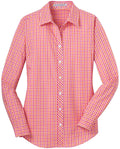 CLOSEOUT - Port Authority Ladies Long Sleeve Gingham Easy Care Shirt