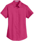 CLOSEOUT - Port Authority Ladies Short Sleeve SuperPro Twill Shirt