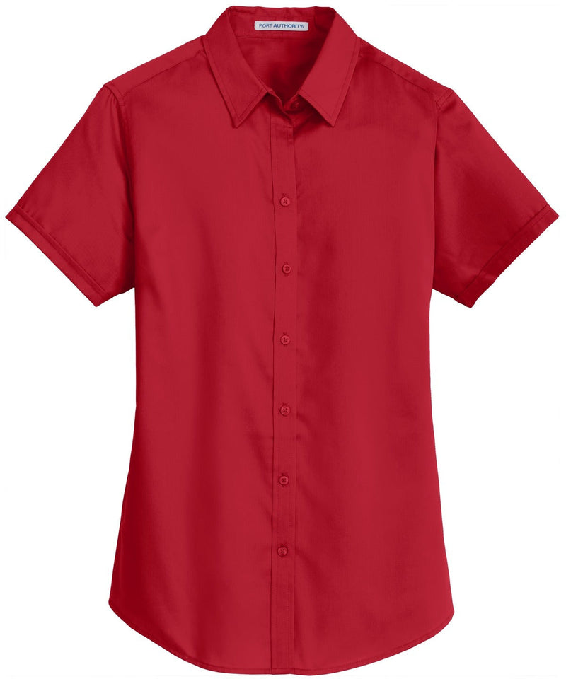 CLOSEOUT - Port Authority Ladies Short Sleeve SuperPro Twill Shirt