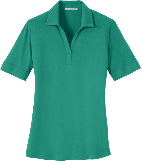 CLOSEOUT - Port Authority Ladies Silk Touch Interlock Performance Polo