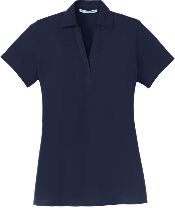 CLOSEOUT - Port Authority Ladies Silk Touch Y-Neck Polo