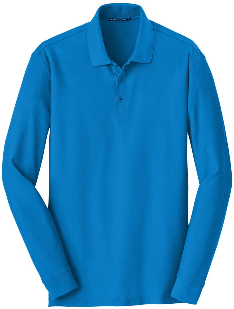 CLOSEOUT - Port Authority Long Sleeve Core Classic Pique Polo