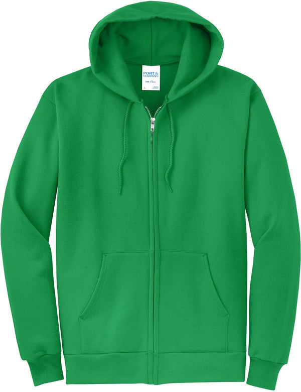 CLOSEOUT - Port & Company Core Fleece Full-Zip Hooded Sweatshirt