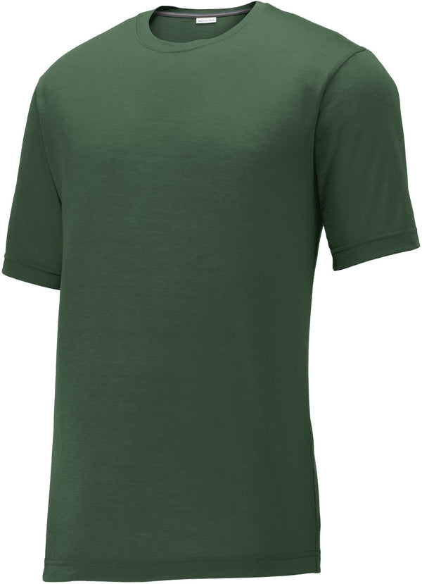  CLOSEOUT - Sport-Tek Posicharge Competitor Cotton Touch Tee-Discontinued-Sport-Tek-Forest Green-S-Thread Logic