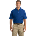 no-logo CLOSEOUT - CornerStone Industrial Pocket Pique Polo-CornerStone-Royal-S-Thread Logic