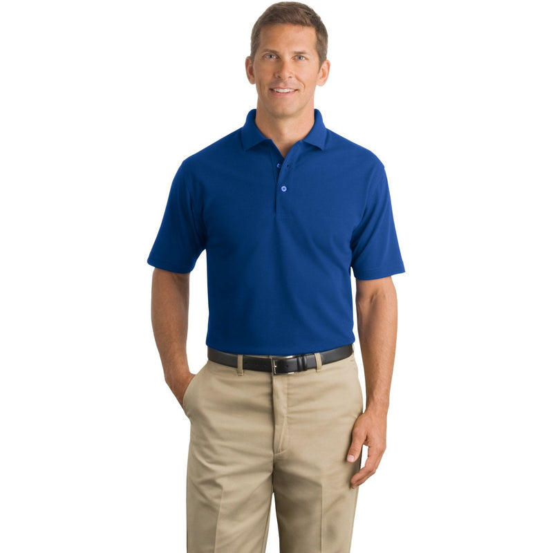 no-logo CLOSEOUT - CornerStone Industrial Pique Polo-CornerStone-Royal-L-Thread Logic