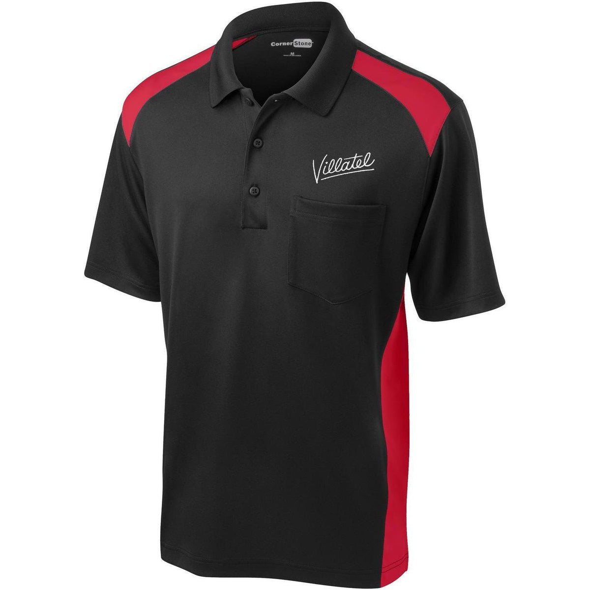 no-logo CornerStone Snag-Proof Colorblock Pocket Polo-Regular-Cornerstone-Thread Logic