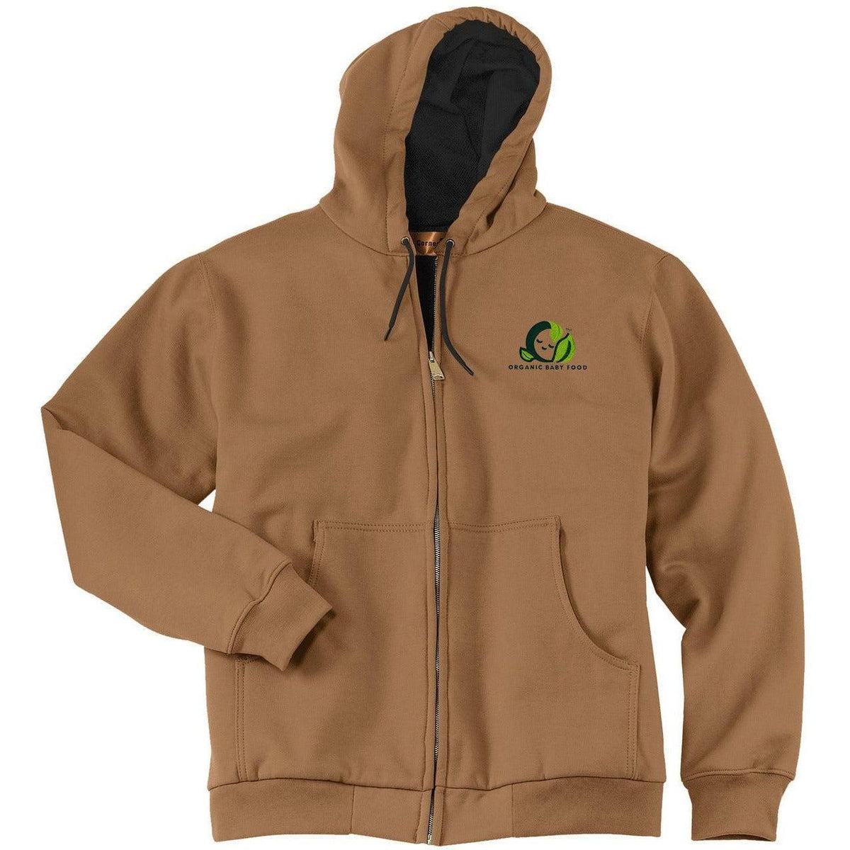 no-logo CornerStone Full-Zip Hooded Sweatshirt with Thermal Lining-Full Zips-Cornerstone-Thread Logic