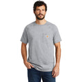 no-logo CLOSEOUT - Carhartt Force Cotton Delmont Short Sleeve T-Shirt-Carhartt-Heather Grey-4XL-Thread Logic
