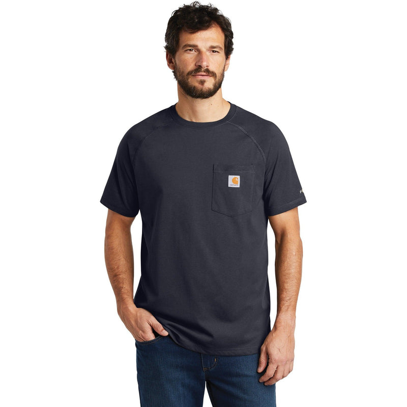 no-logo CLOSEOUT - Carhartt Force Cotton Delmont Short Sleeve T-Shirt-Carhartt-Navy-4XL-Thread Logic