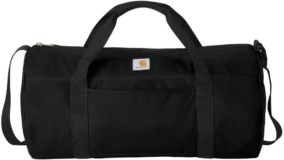 No-Logo CLOSEOUT - Carhartt Canvas Packable Duffel with Pouch-Carhartt-Black-OSFA-Thread Logic