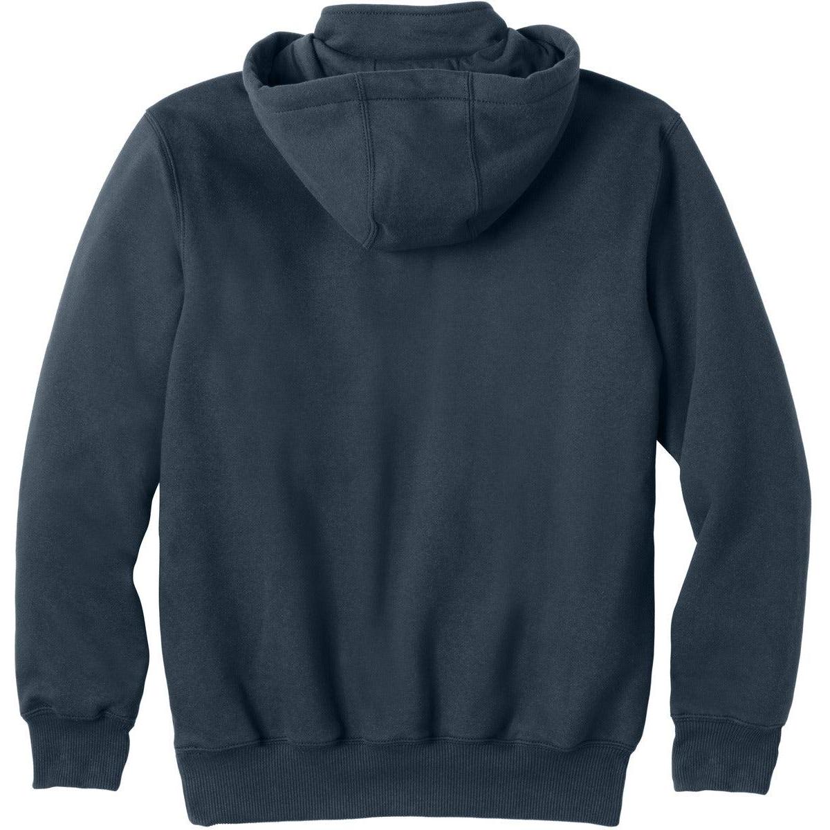 no-logo Carhartt Tall Rain Defender Paxton Heavyweight Hooded Zip Mock Sweatshirt