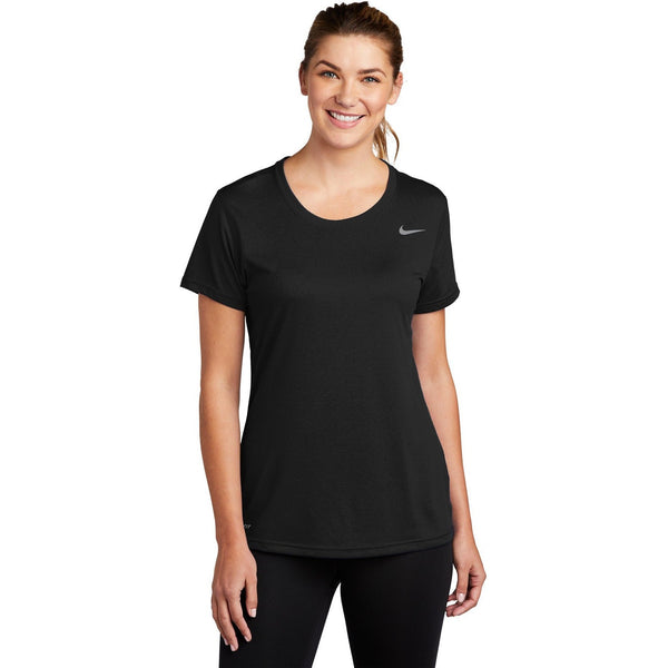 no-logo CLOSEOUT - Nike Ladies Legend Tee-Nike-Black-XL-Thread Logic