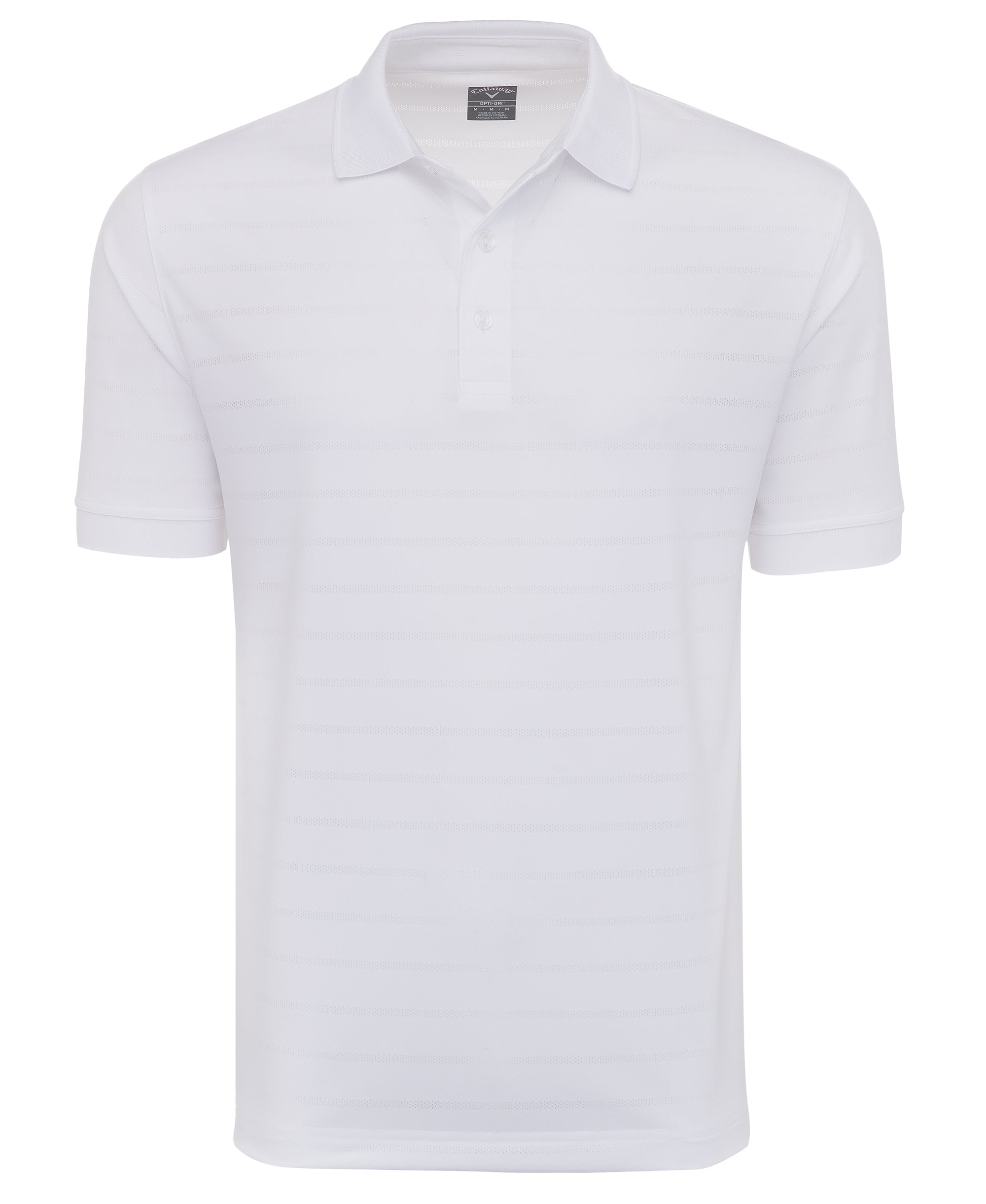 Callaway Ventilated Striped Polo with Custom Embroidery | CGM451